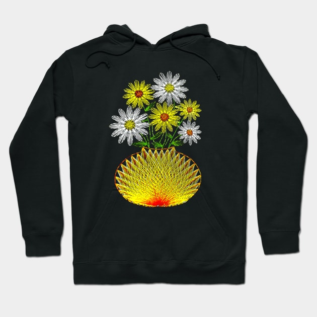 String Art Flowers Hoodie by bronzarino